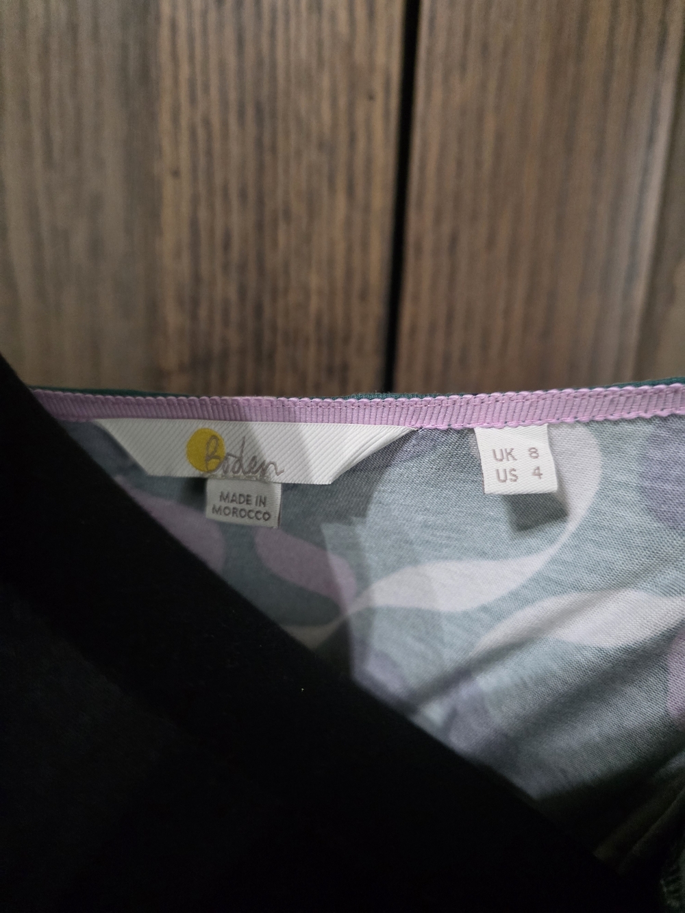 Boden Geometric Wrap Blouse - Picture 3 of 4